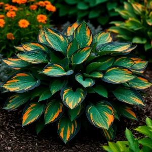 Хоста Бархатный Полог купить по цене от 560р. в интернет-магазине «Посадика» с доставкой почтой в в Дмитровске и по всей России – [изображение №1].